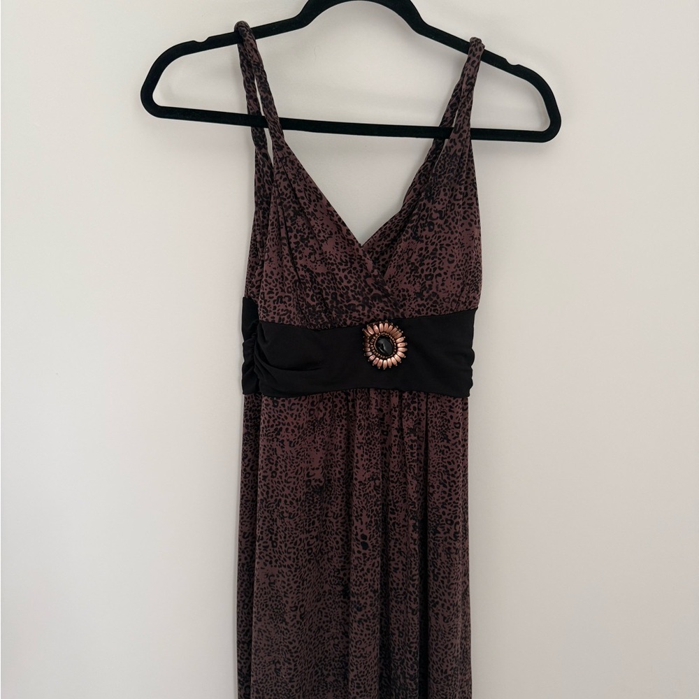 Candie's Strapless Dress in Black and Brown
